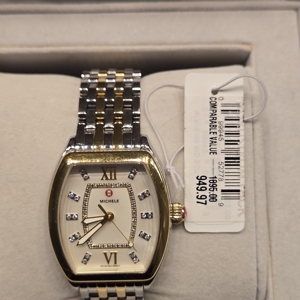 Michele Two-Tone Diamond Watch - Picture 3 of 3
